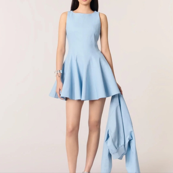 Maje Short Flared Cotton Dress